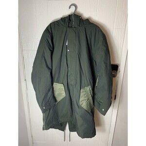 Nike Reversible Therma-Fit Sideline Parka Coat Green Jacket DD6775-355 Men large